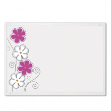 QUARTET White Frame Flower Combination Board